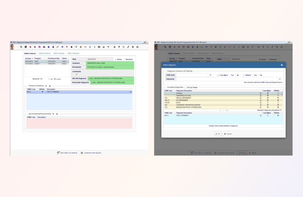 Diagnoses codes and text are available on-line.